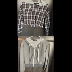 Cropped Zip Up Hoodies